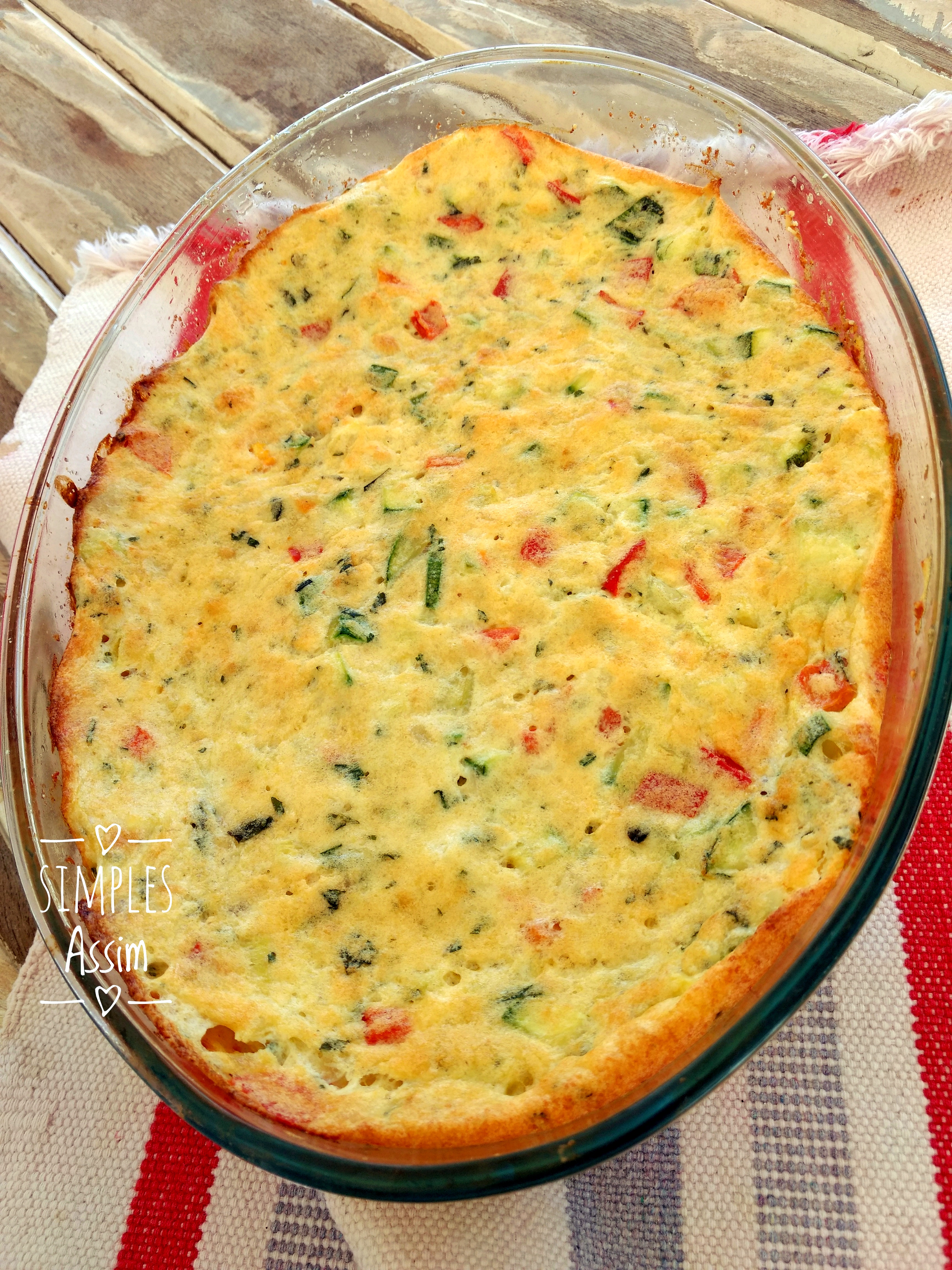 Suflê de legumes Quinta sem glúten Simples Assim