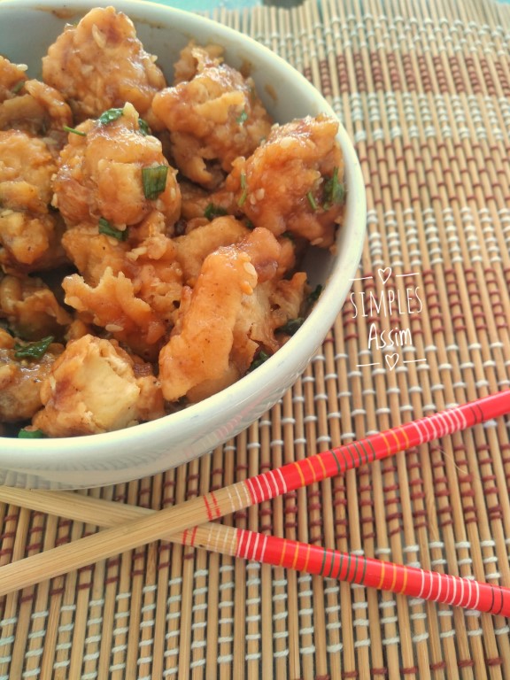 Frango chinês ao molho de laranja sabor especial Simples Assim