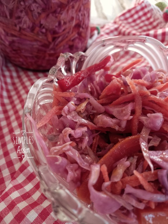 Conserva de repolho roxo Quinta sem gluten Simples Assim