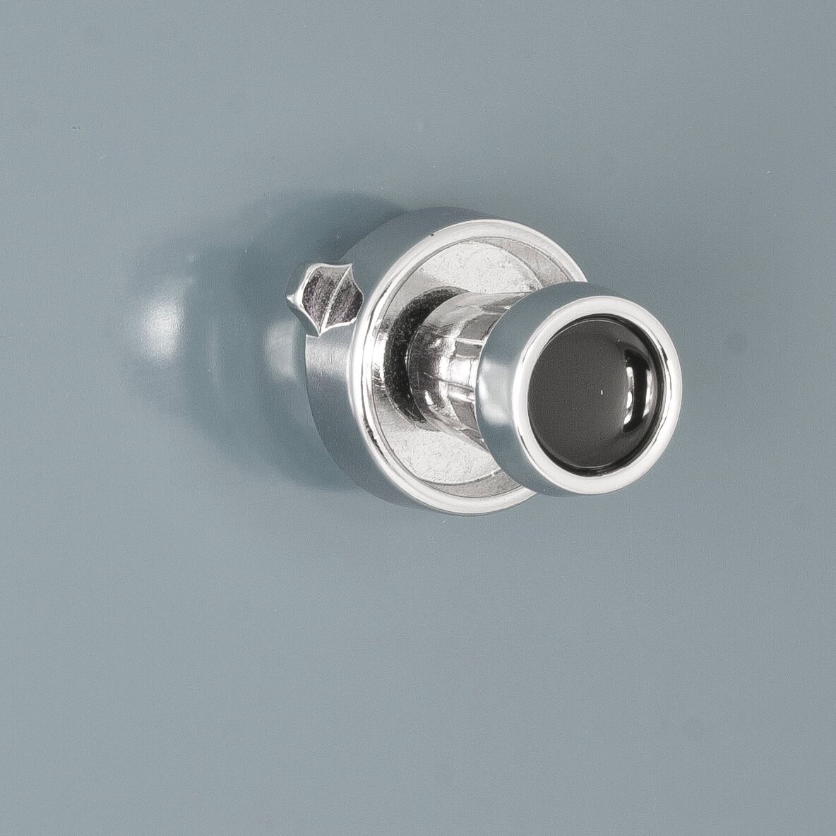 Car Radio Knobs with Black Dot and Chrome Lever