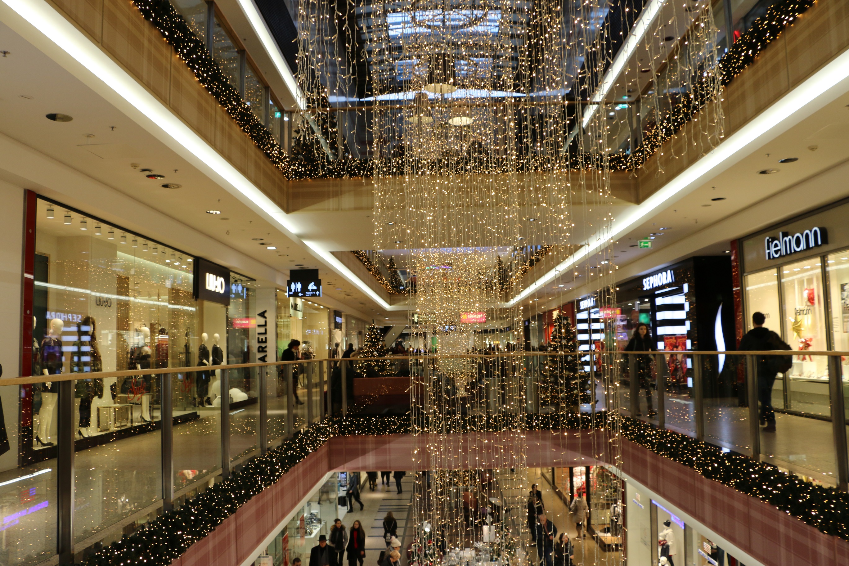 Shopping mall in Krakow in Christmas time Sounds Of Changes