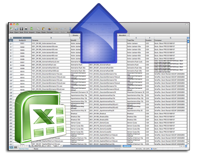 Metadata Spreadsheet Upload Tool Music Catalog Software SourceAudio