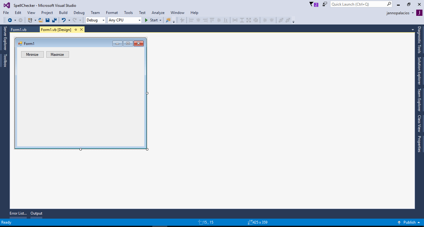 How to Minimize and Maximize the Form Programmatically