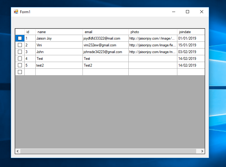 Retrieving Data with CheckBox in SourceCodester