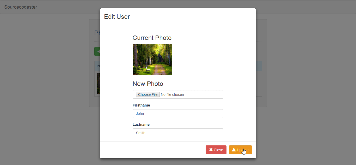 Creating a Simple Image Update in PHP Tutorial SourceCodester