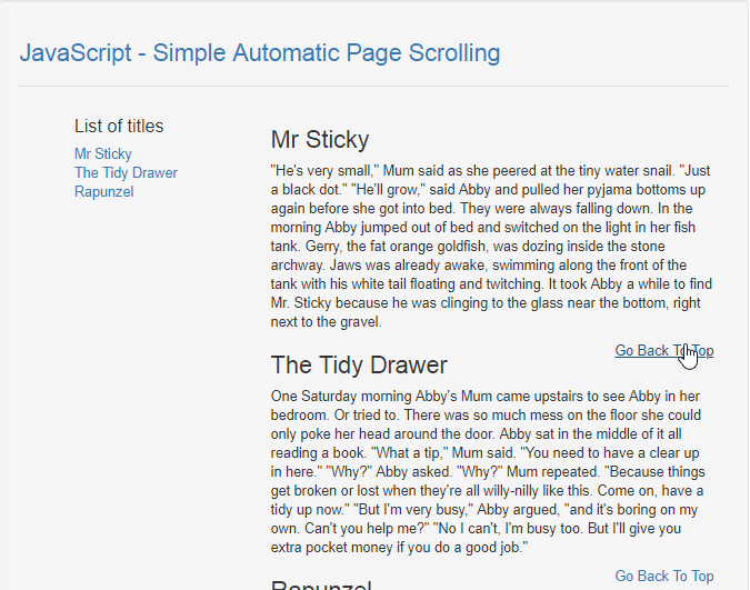 Javascript How Is This Scrolling Effect Called And How