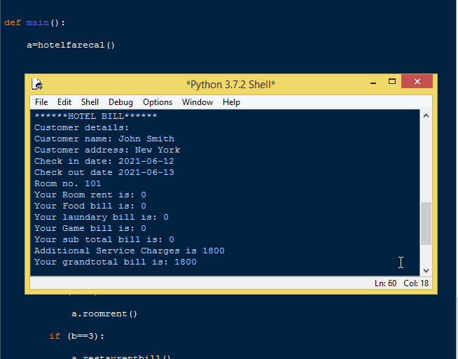Hotel Management System Using Python Free Source Code, Projects