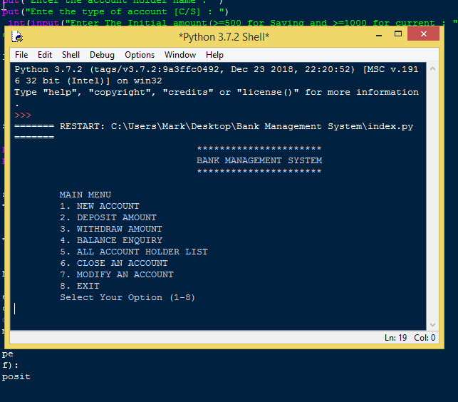 Bank Management System Using Python Free Source Code, Projects