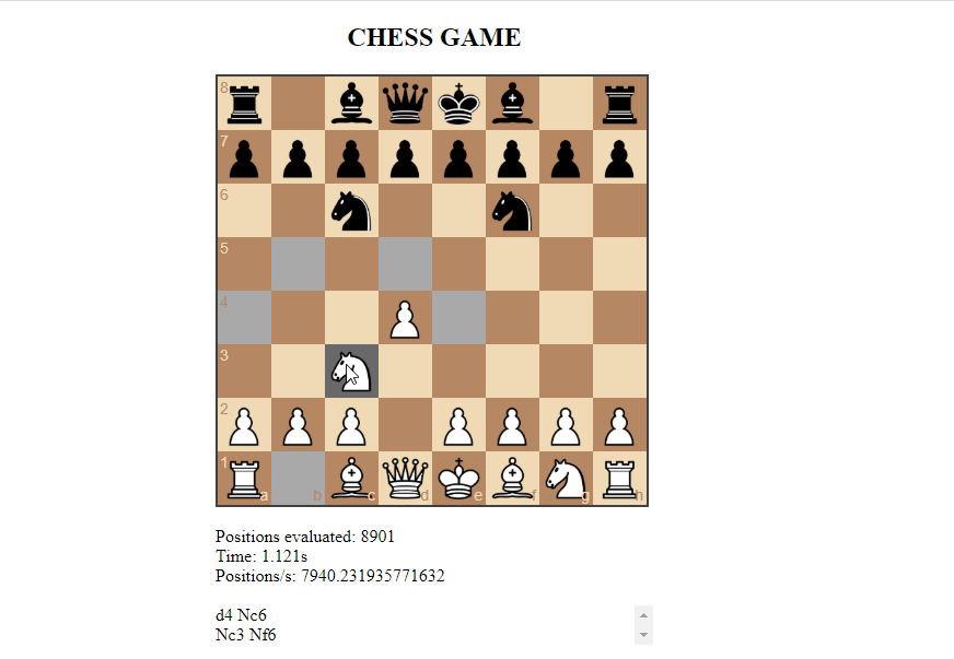 Chess Game Using JavaScript SourceCodester