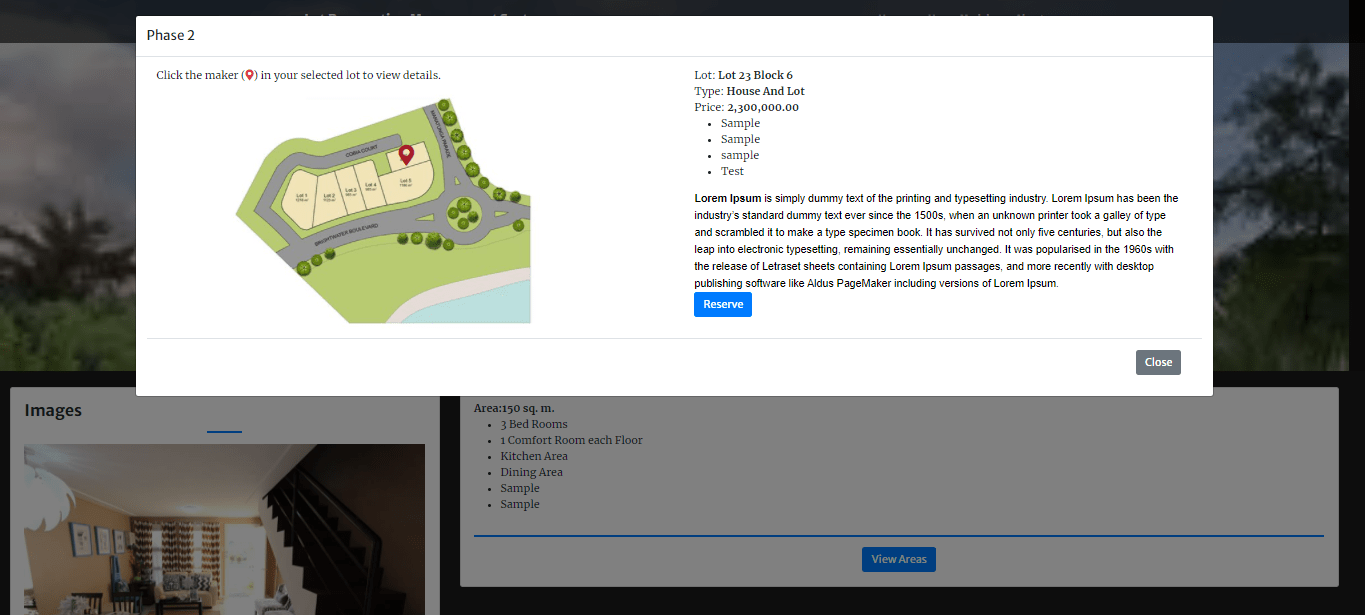 Lot Reservation Management System using PHP/MySQLi with Source Code