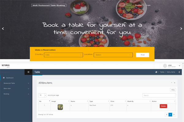 Multi Restaurant Table Reservation System in PHP with Full Source Code