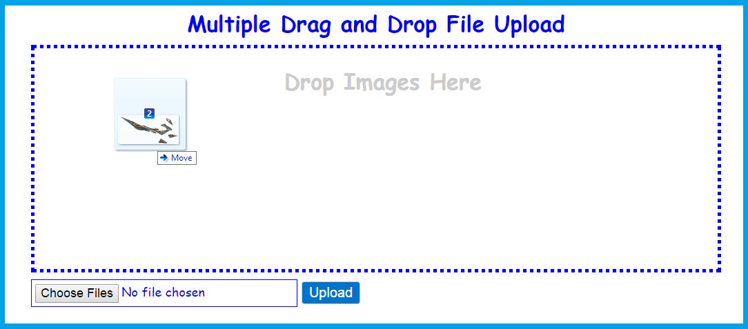 Multiple File and Drop Upload Free source code
