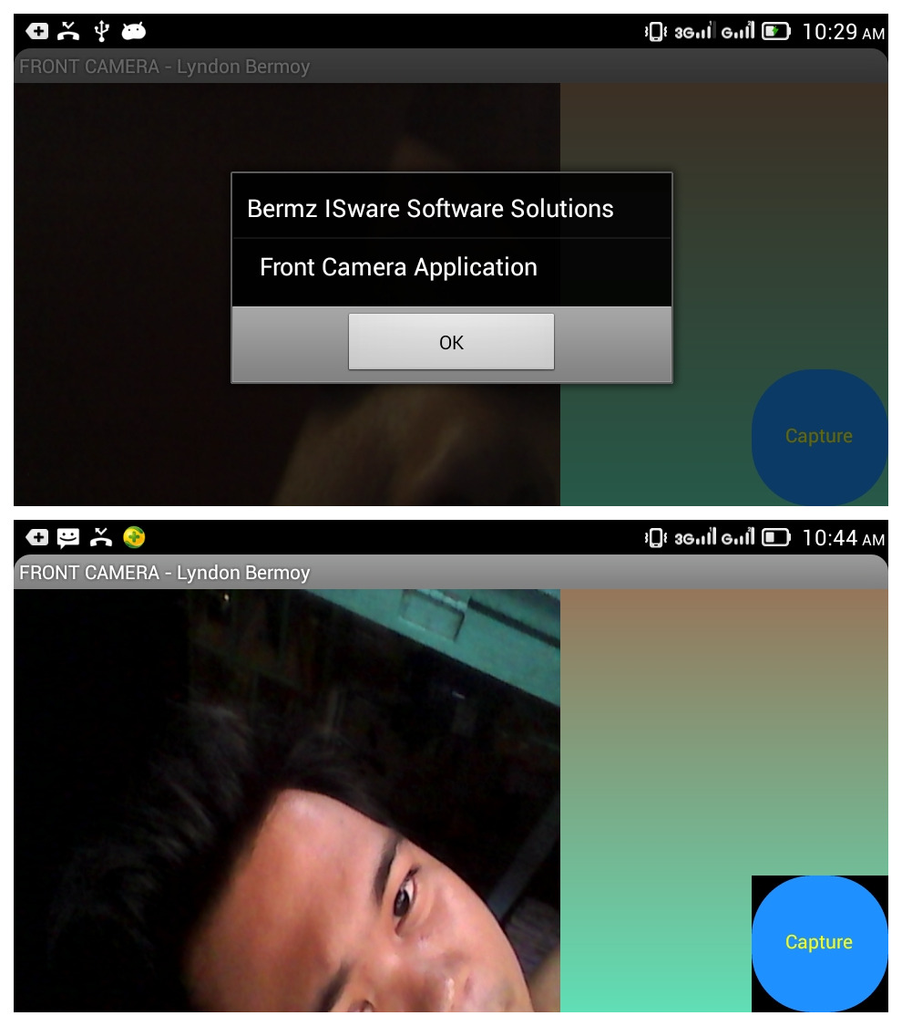 Android FRONT CAMERA App v1.2 Free source code, tutorials and articles