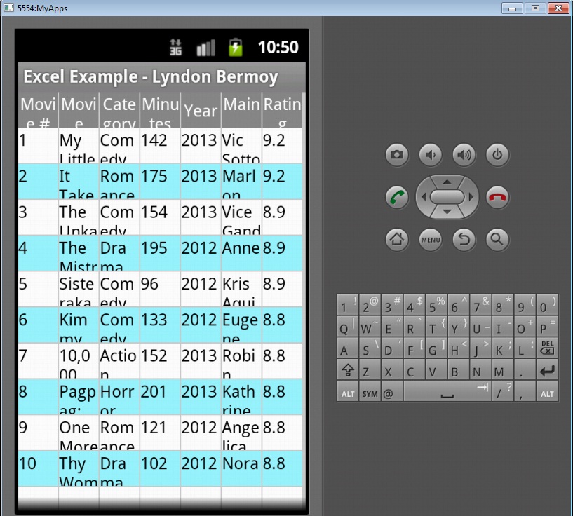 Android Excel File Reader Application using Basic4Android Tutorial