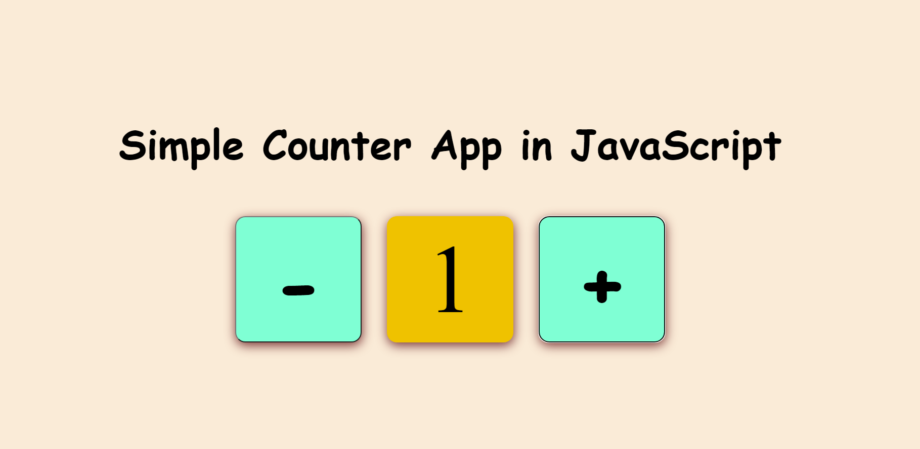 Creating a Simple Counter in JavaScript Tutorial SourceCodester
