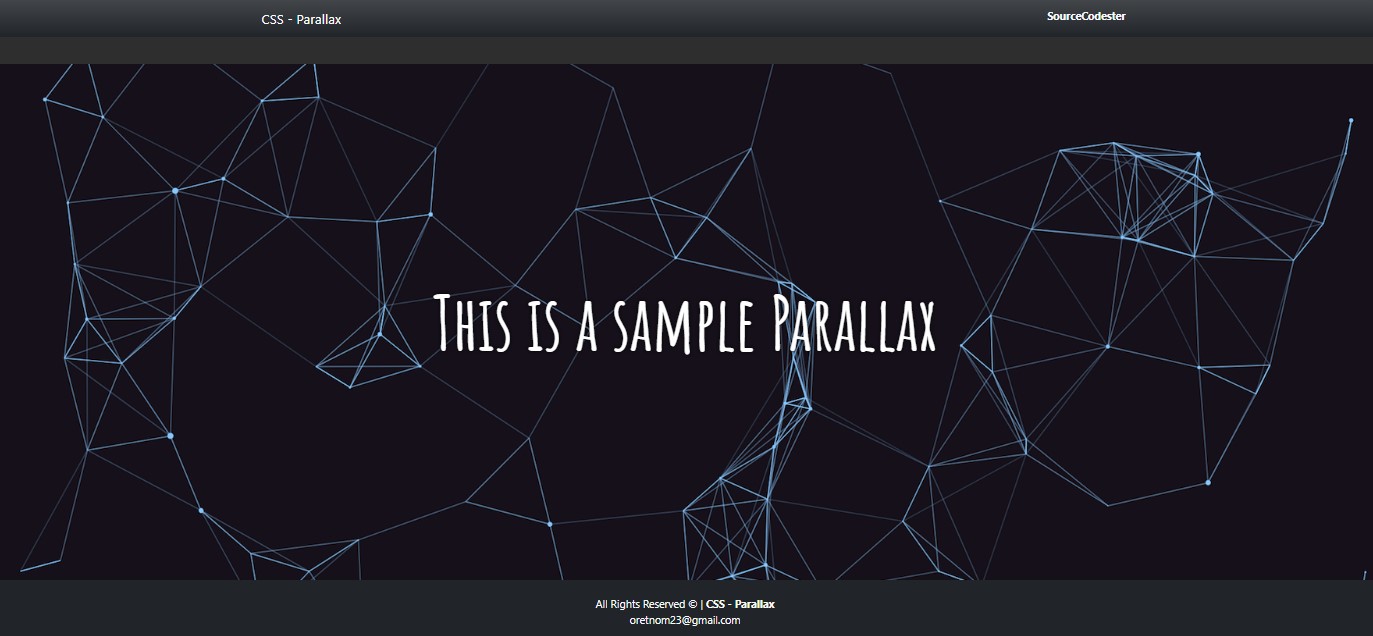Creating a Parallax site Design using Pure CSS Tutorial SourceCodester