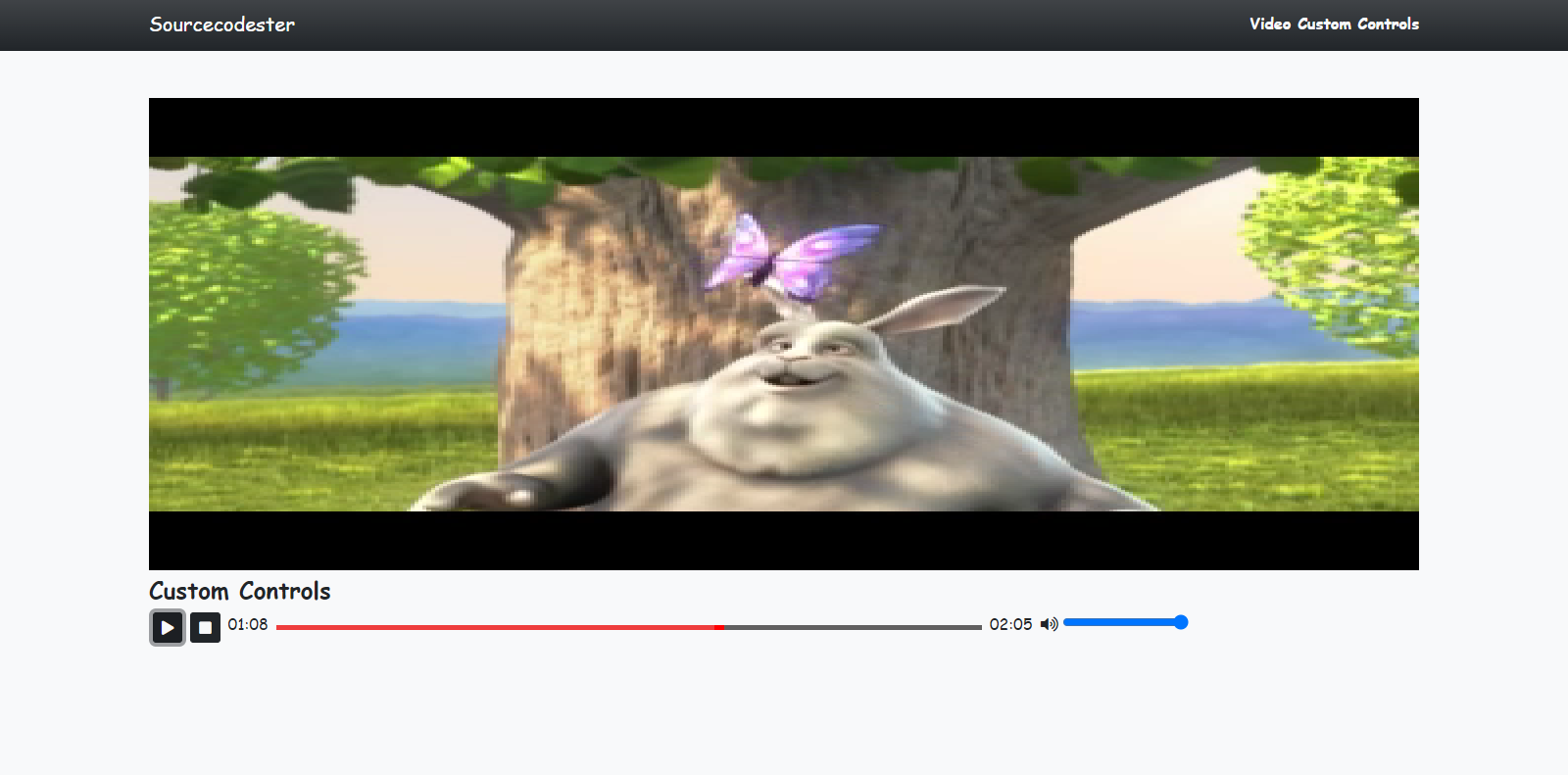 Creating a Video Tag's Custom Controls using jQuery Tutorial
