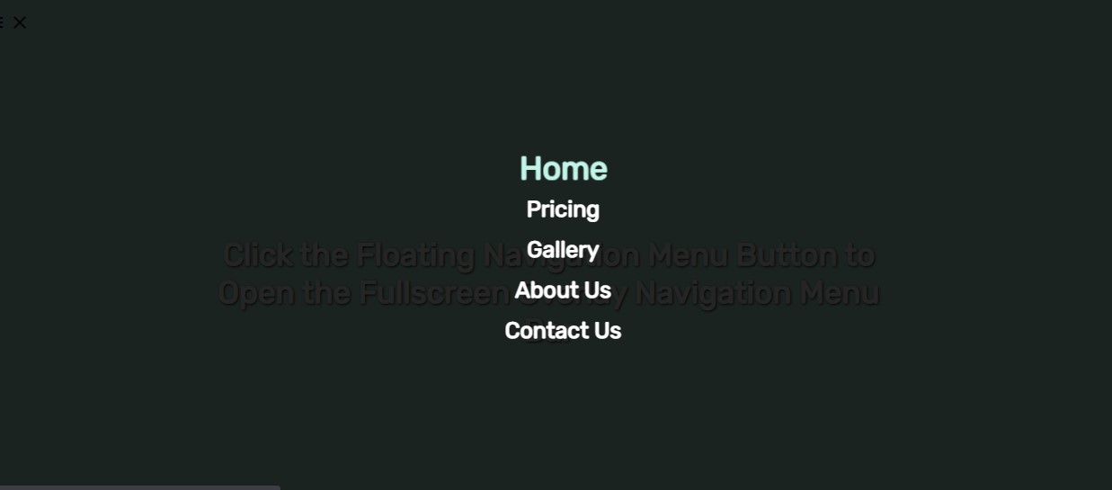 Creating a Fullscreen Overlay Menu Bar using HTML and CSS Tutorial