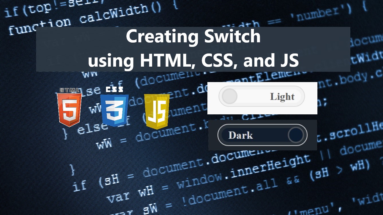 Create Switch using HTML, CSS, and JavaScript Tutorial SourceCodester