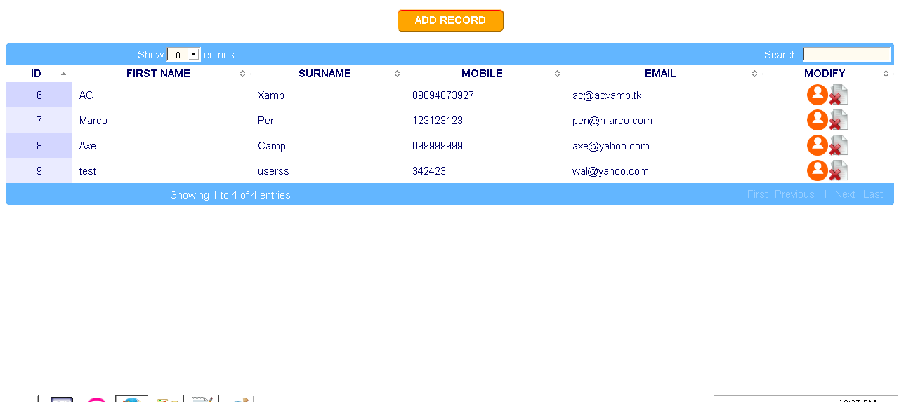 FreePHP Simple MySQL Table Record (Part 1 Sorting Algorithm) , (Par