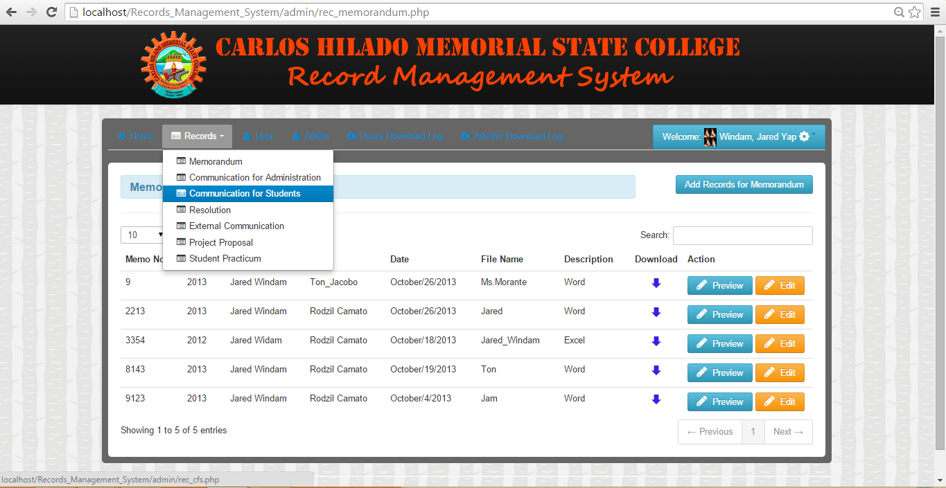 Records Management System Free source code, tutorials and articles