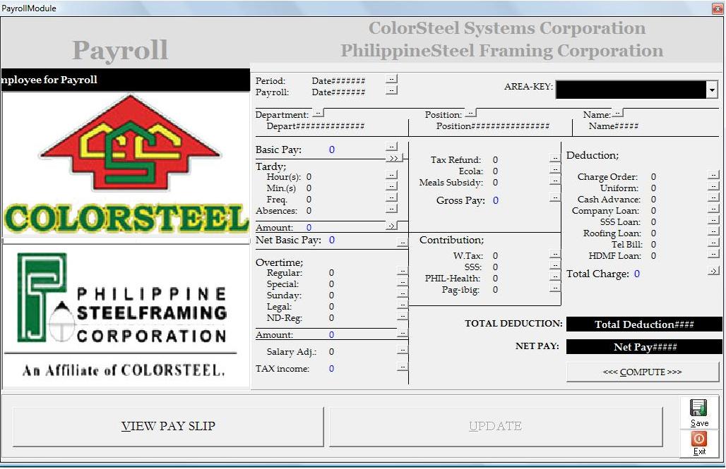 Payroll System SourceCodester