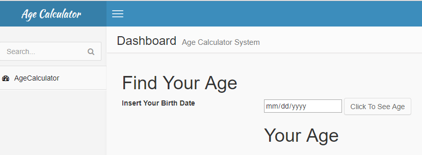 Age Calculator Free Source Code, Projects & Tutorials