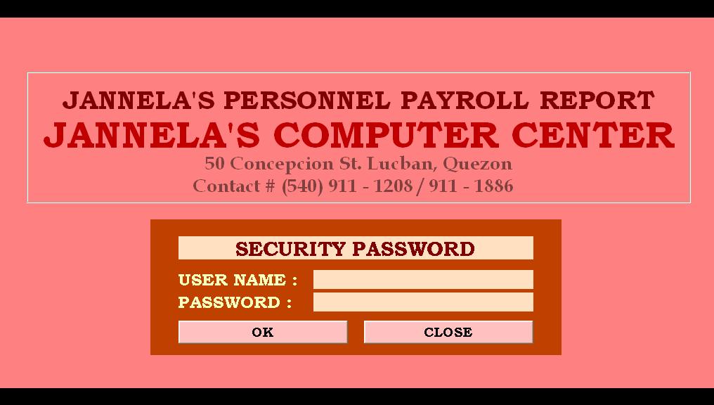 Payroll Report SourceCodester