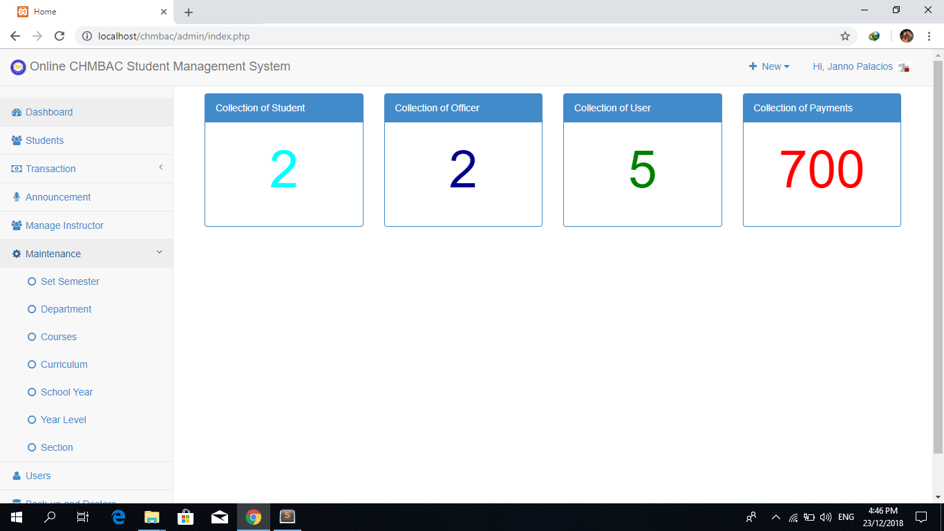 Student Management System Using Php And Mysql