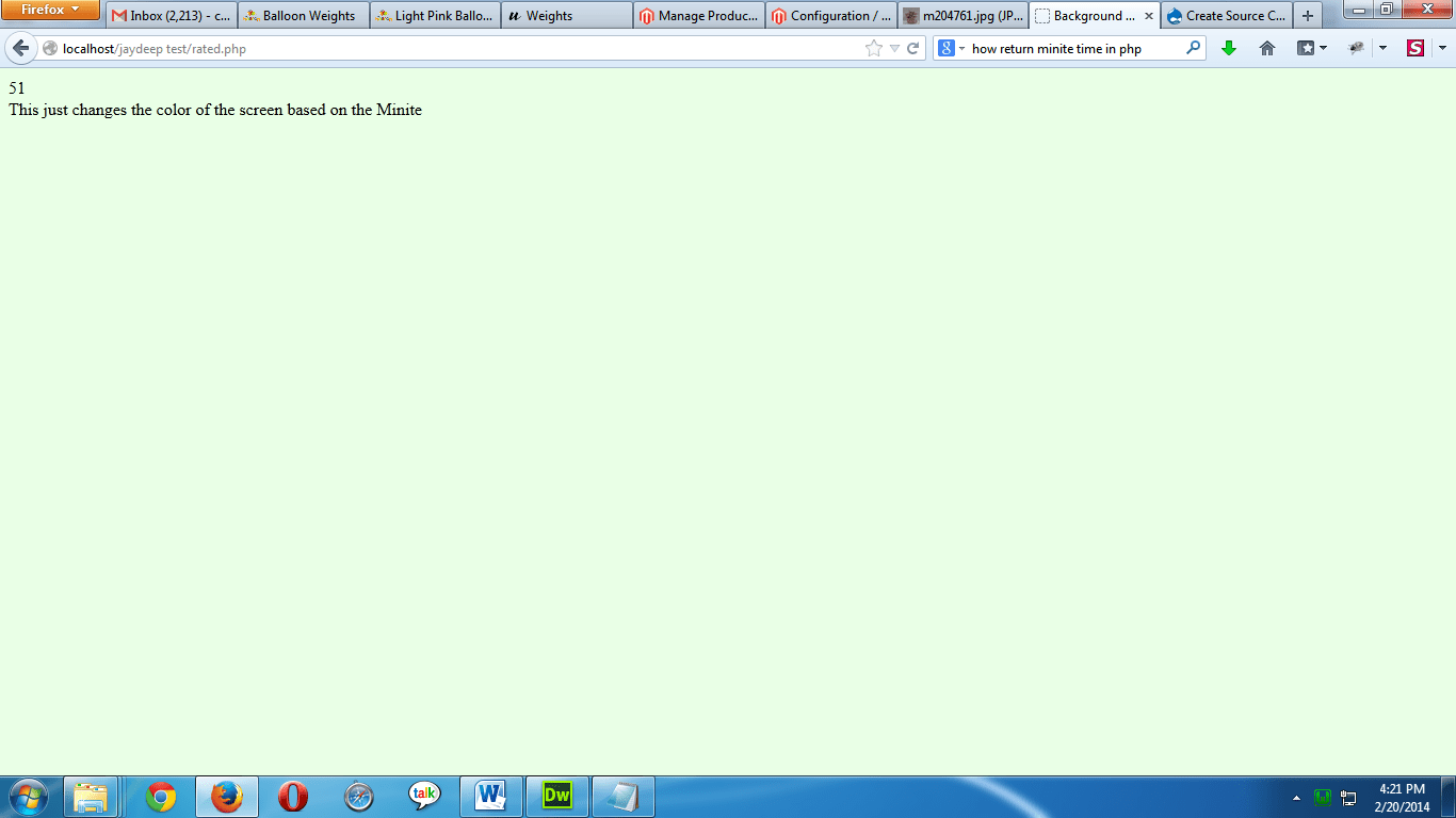 Change Background Color Based on Time SourceCodester