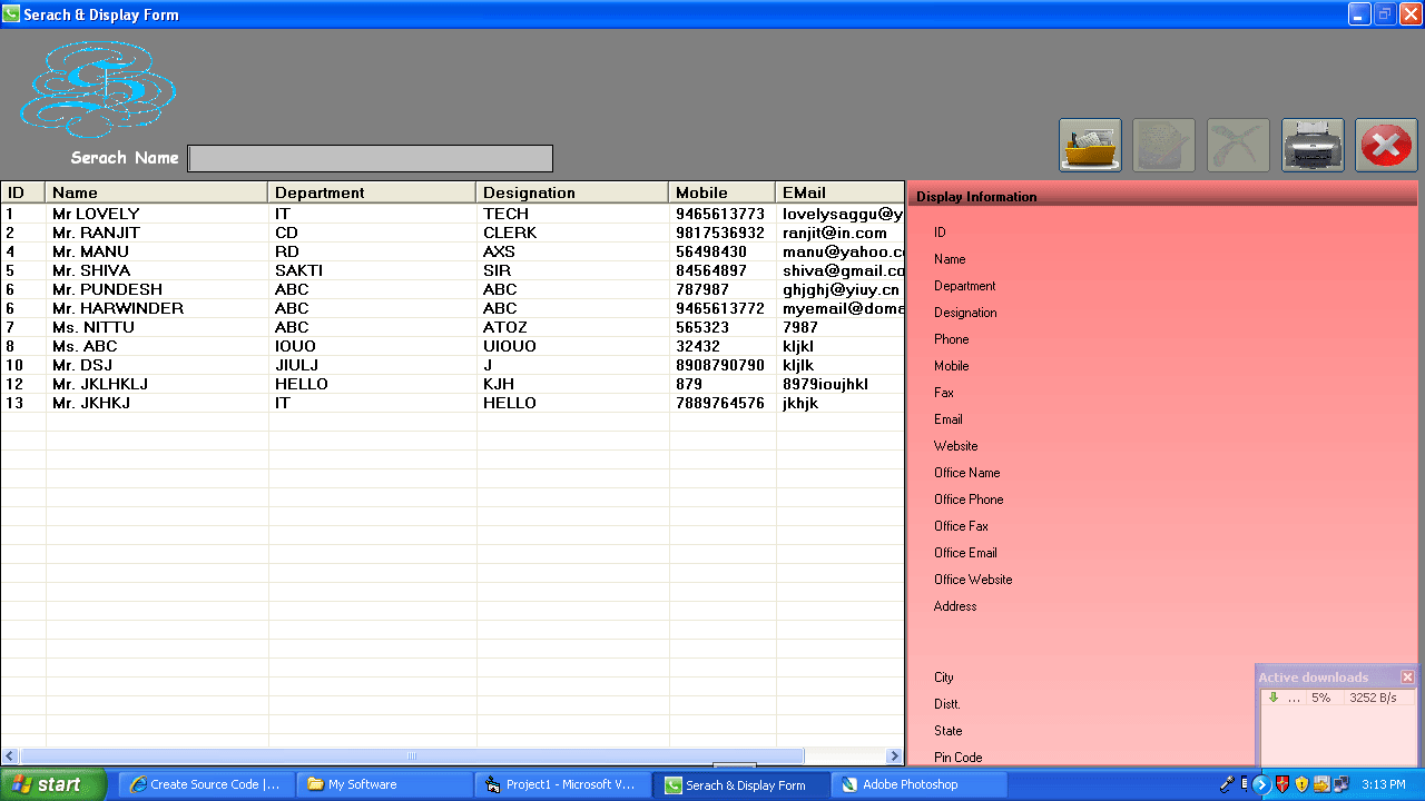 Address Book Free source code, tutorials and articles Address Book Free source code, tutorials and articles