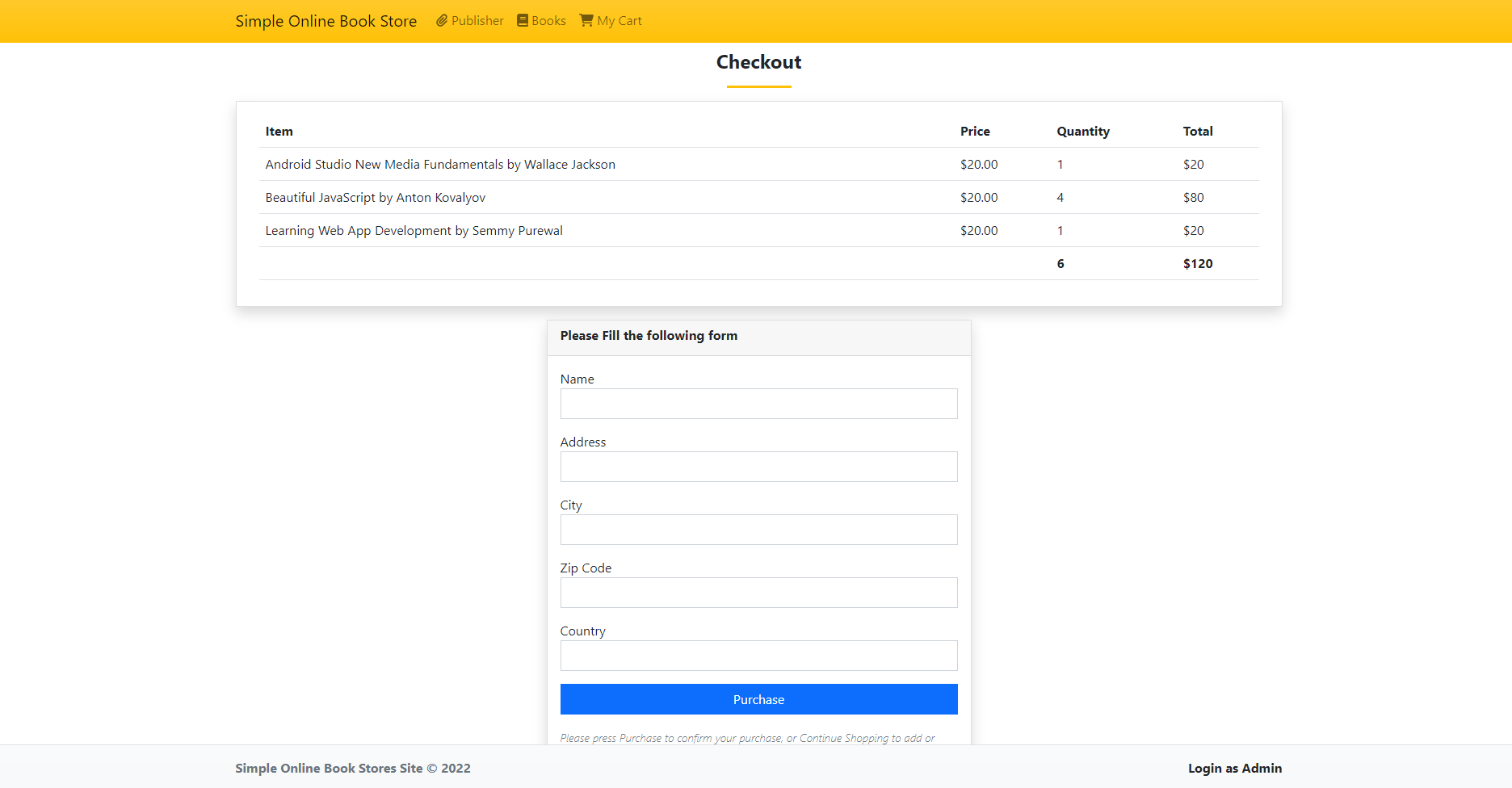 Simple Online Book Store System in PHP Free Source Code SourceCodester