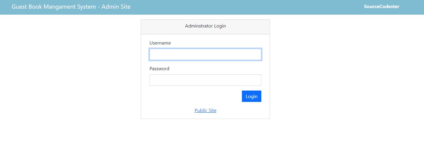 Simple Guestbook Management System in PHP Free Source Code SourceCodester