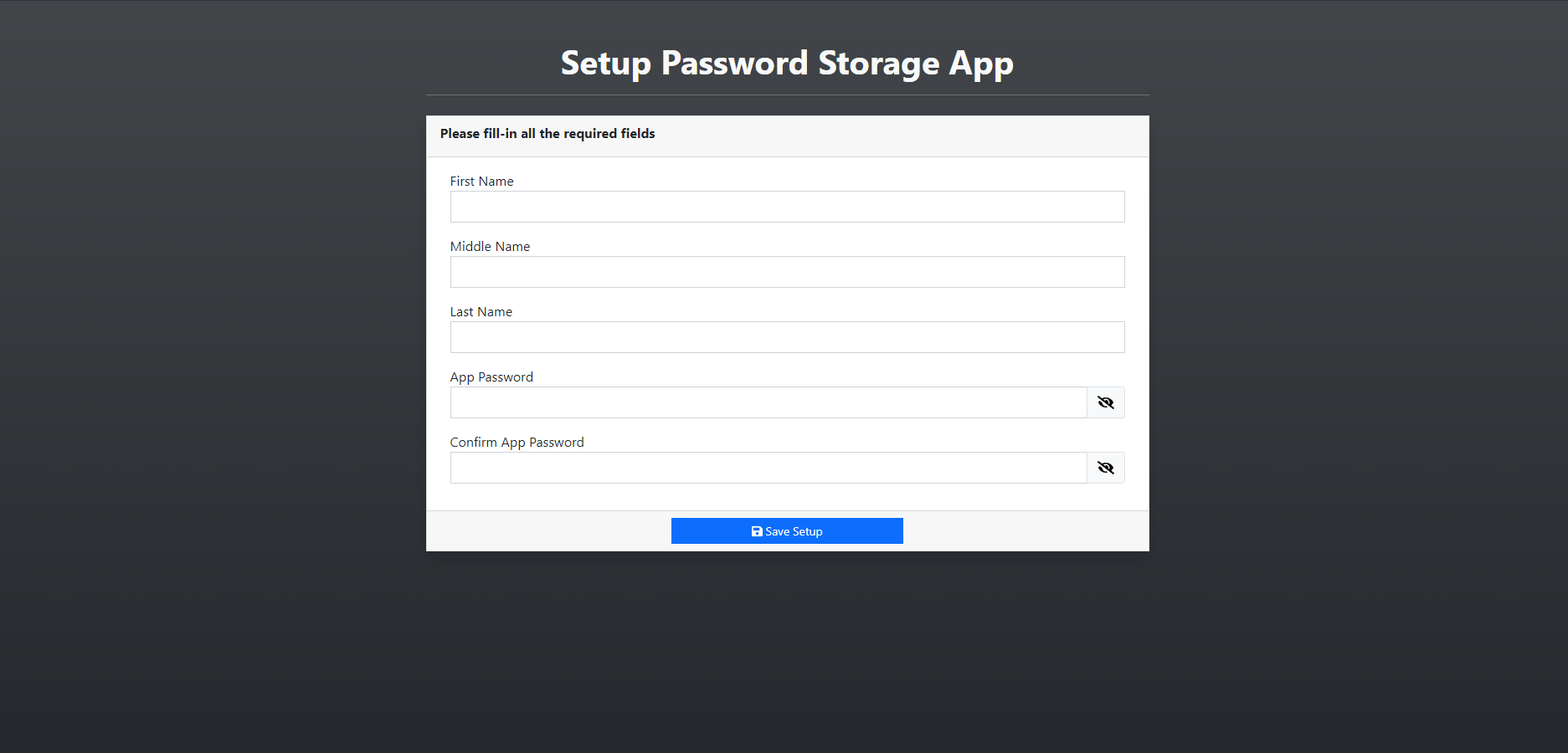 Password Storage Application in PHP/OOP and MySQL Free Source Code