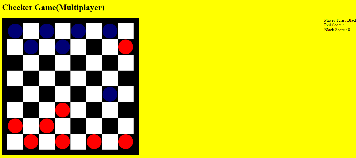 Checker(Multiplayer) Game using AngularJS with Free Source Code