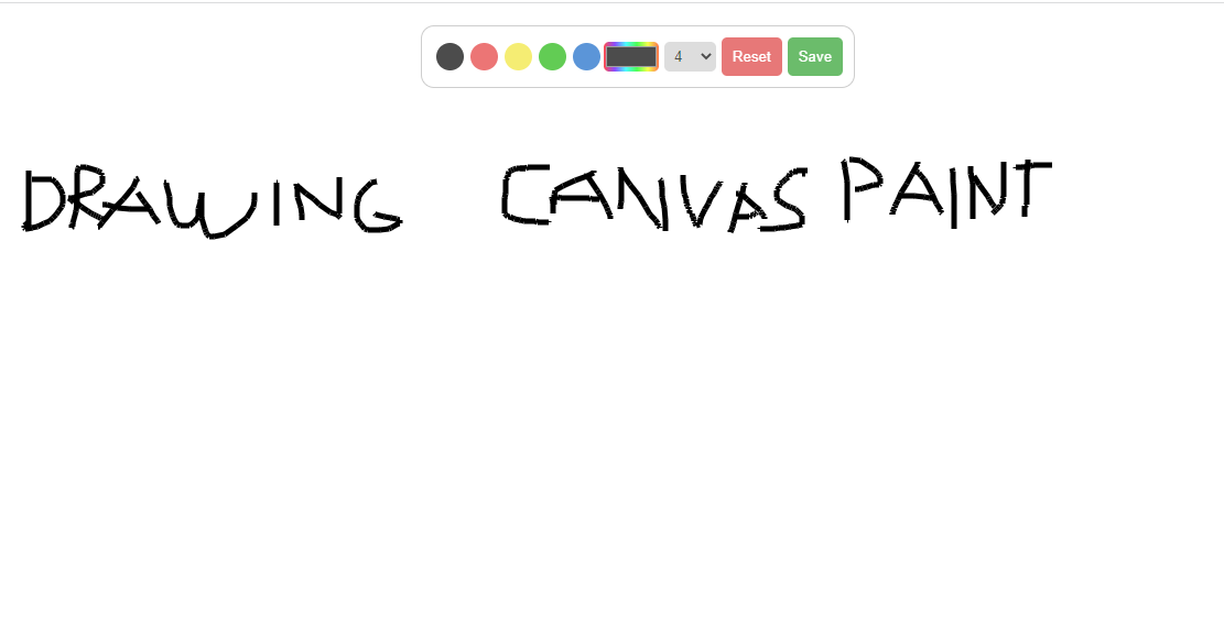Drawing Canvas Paint using HTML&CSS in VanillaJS with Source Code