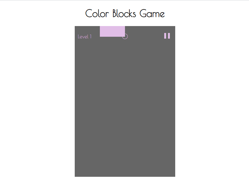 Simple Color Blocks Game using JavaScript with Free Source Code