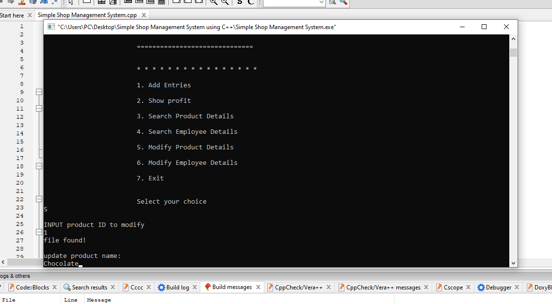 Simple Shop Management System using C++ with Free Source Code Free