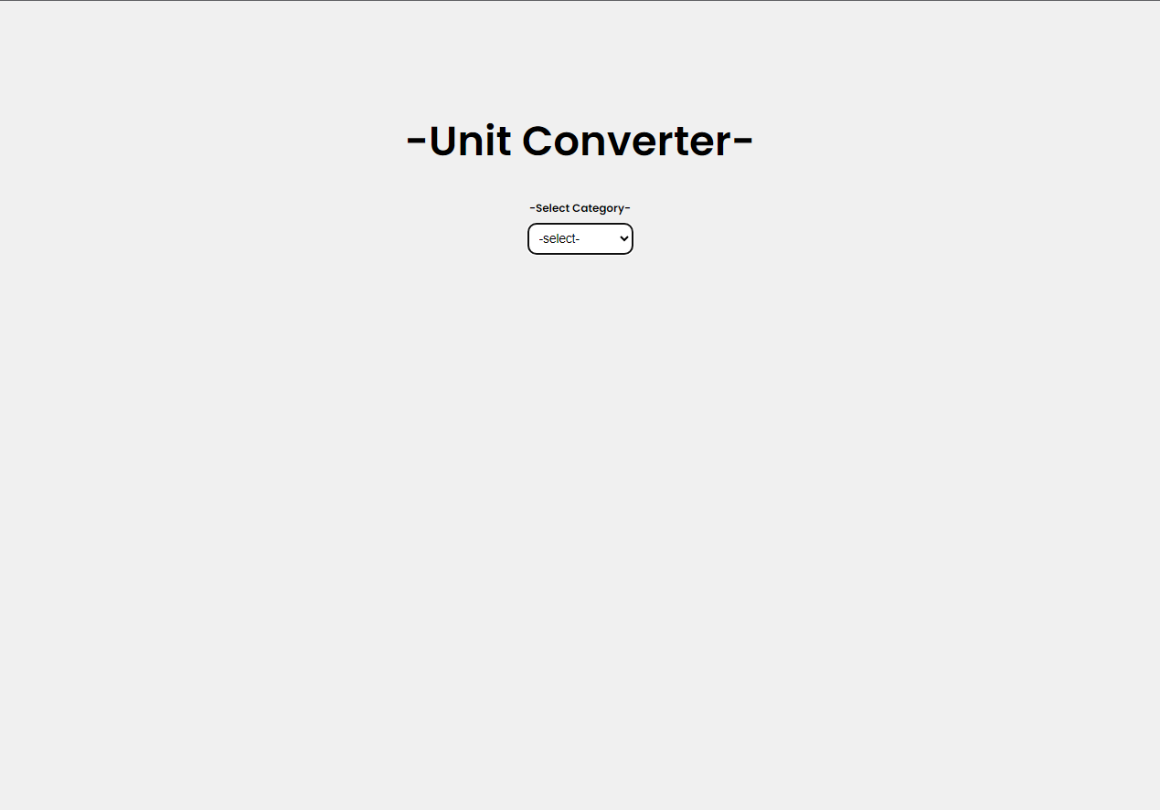 Unit Converter Using HTML, CSS and JavaScript with Source Code
