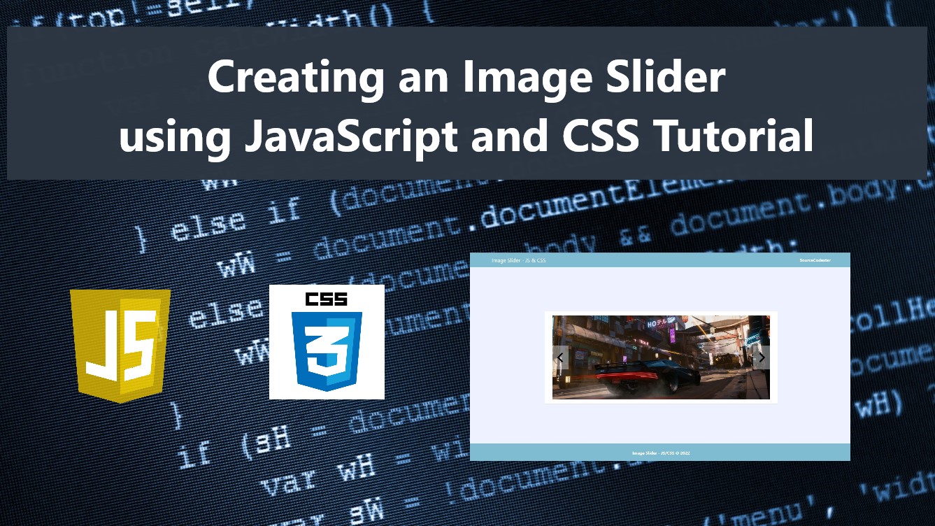 Creating an Image Slider using JS and CSS Tutorial SourceCodester