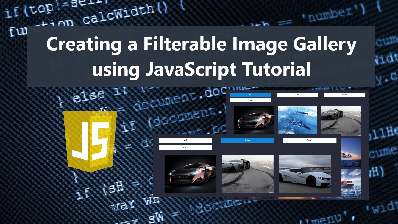 Creating a Filterable Image Gallery using JavaScript Tutorial