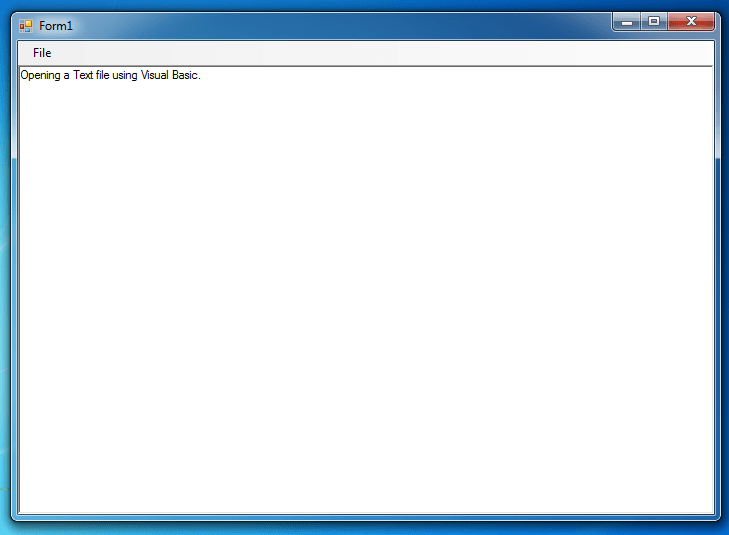 File Handling How to Open a Text File in Visual Basic Free source