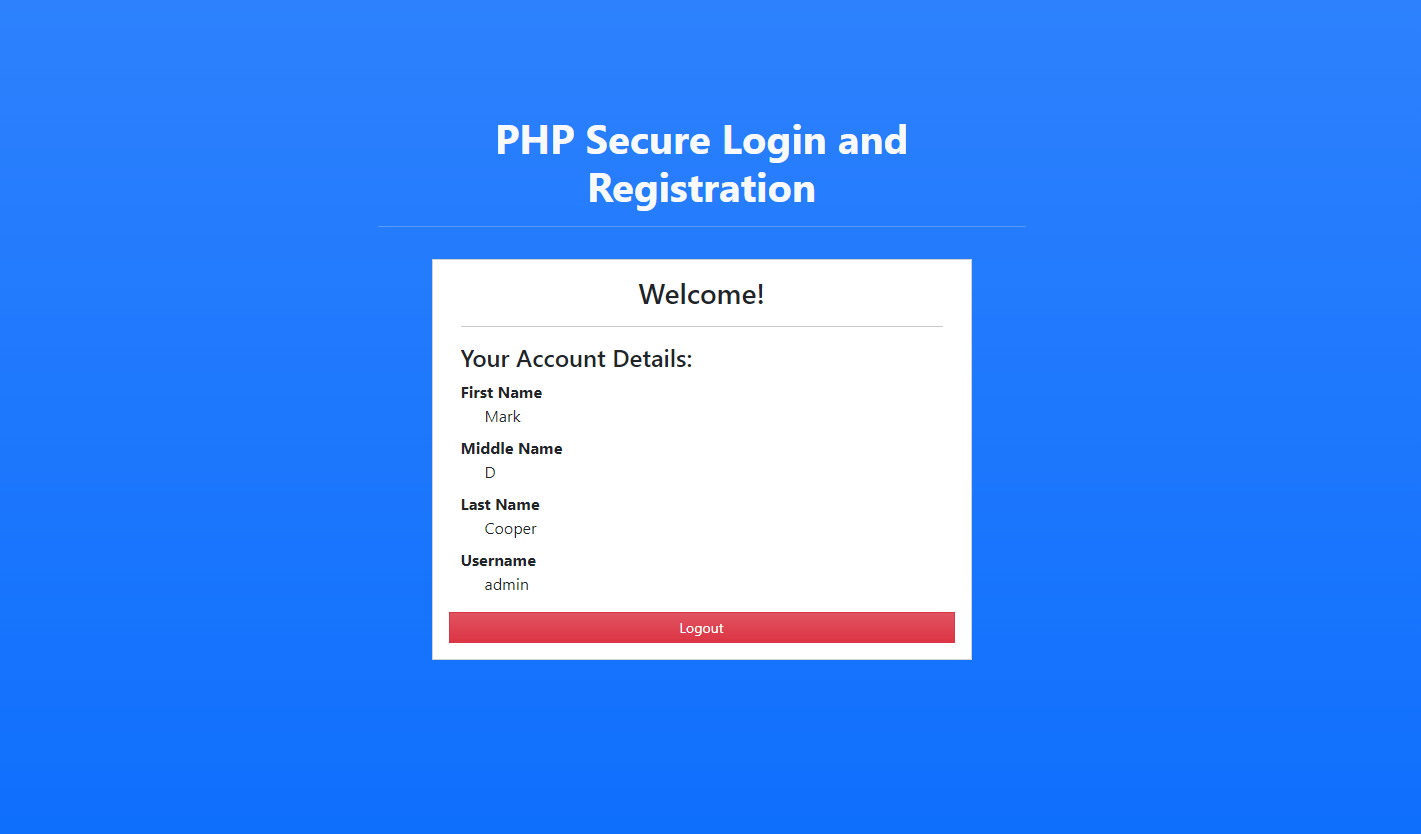 Secure Login and Registration in PHP using Prepared Statements Tutorial