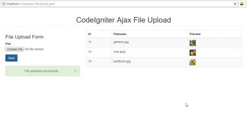 CodeIgniter Ajax File Upload using jQuery Free Source