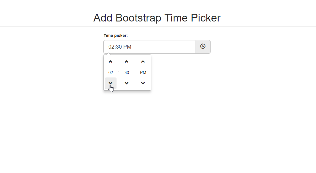 How to Add Bootstrap Time Picker SourceCodester