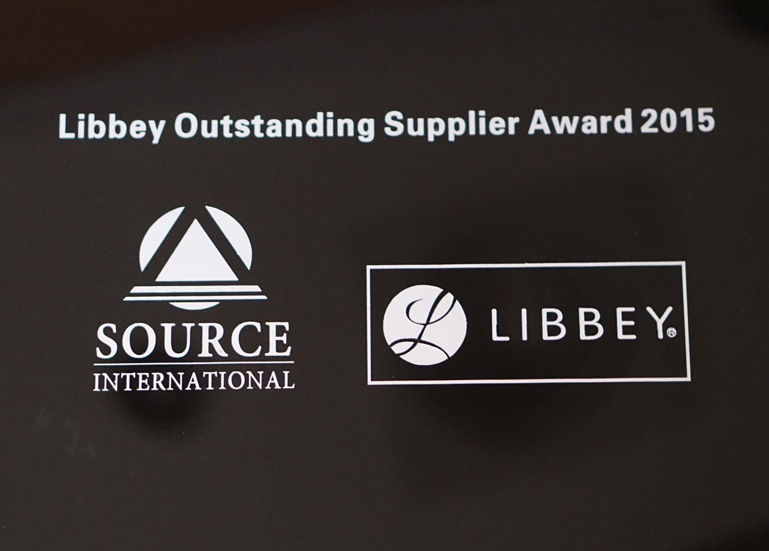 Source International Wins 2015 Outstanding Vendor Award Source International