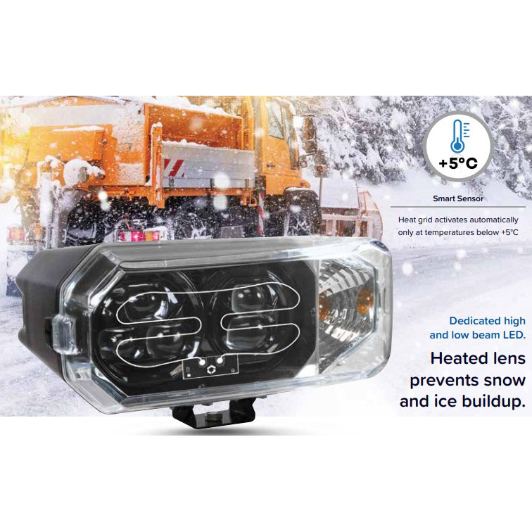 Hamsar LED Snow Plow Headlight Source One Supply Inc