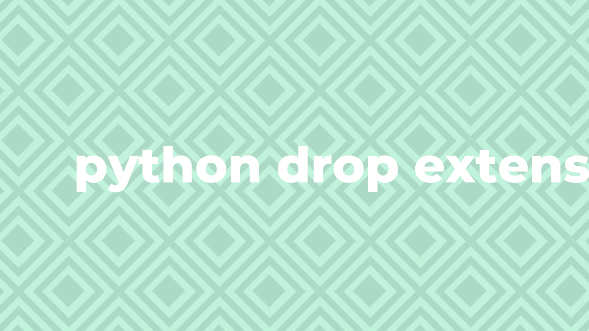 Nalutas drop extension sa Python SourceTrail