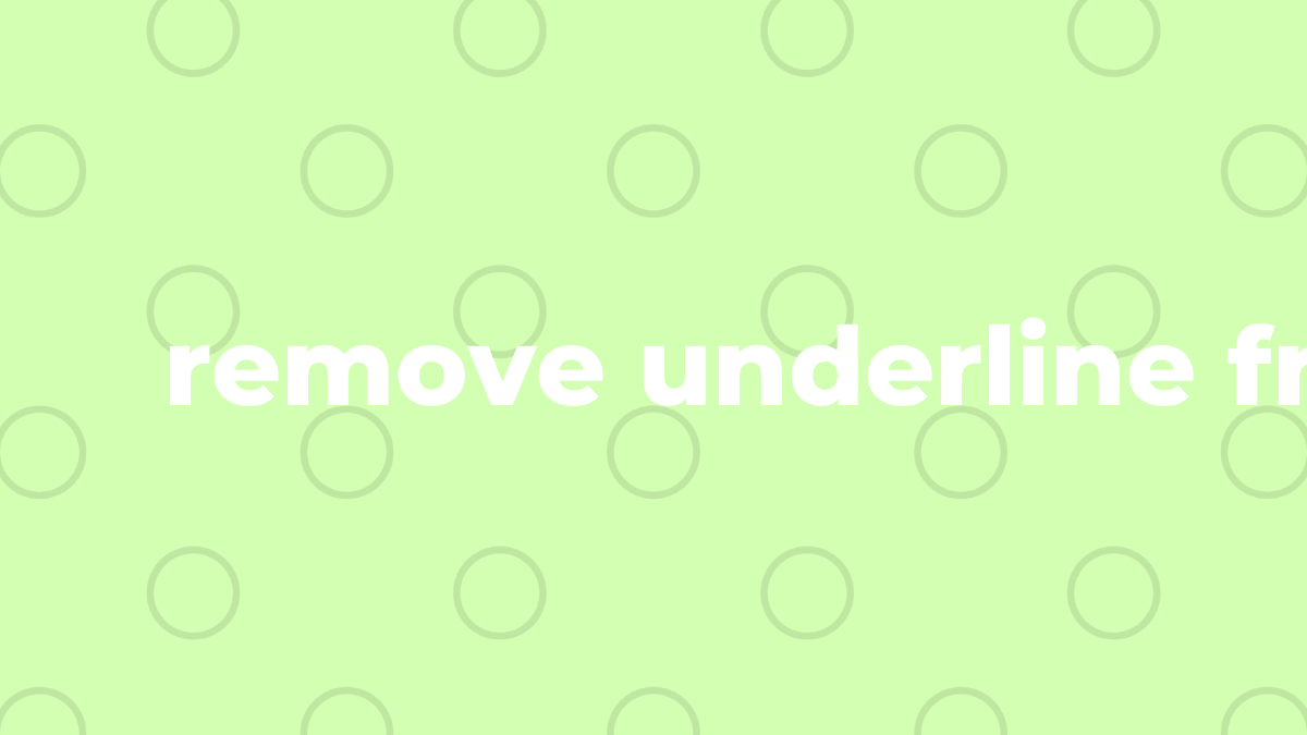 Solved remove underline from link in React SourceTrail