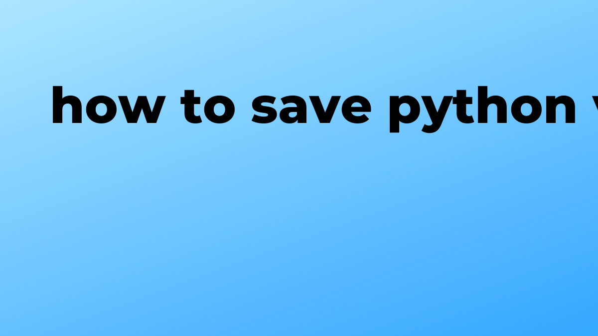 Solved how to save variables locally in Python SourceTrail
